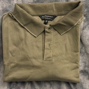 Banana Republic Men's Olive Polo Shirt